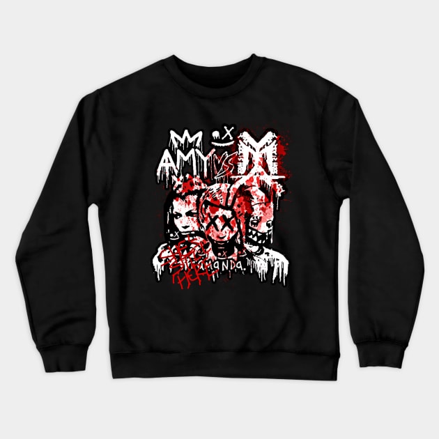 BAD AMY ''AMY VS YMA'' (ONE YEAR AGO) Crewneck Sweatshirt by KVLI3N